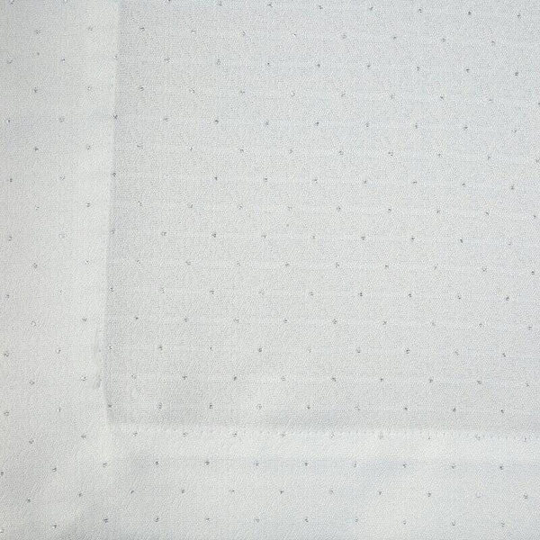 Stolnjak 145x280 ukrašen srebrnim sjajnim koncem i elegantnom trakom Ellen