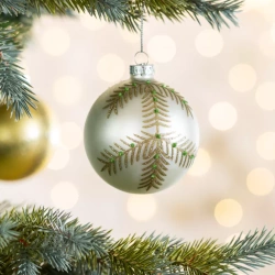 Staklena kugla za božićno drvce ∅ 8cm
