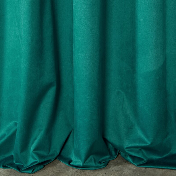 Zavjesa od jednobojnog mekog baršuna trakasta 140x270 cm ružičasta ROSA