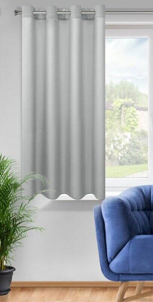 Gotova zavjesa od glatke tkanine 140x175 Rita