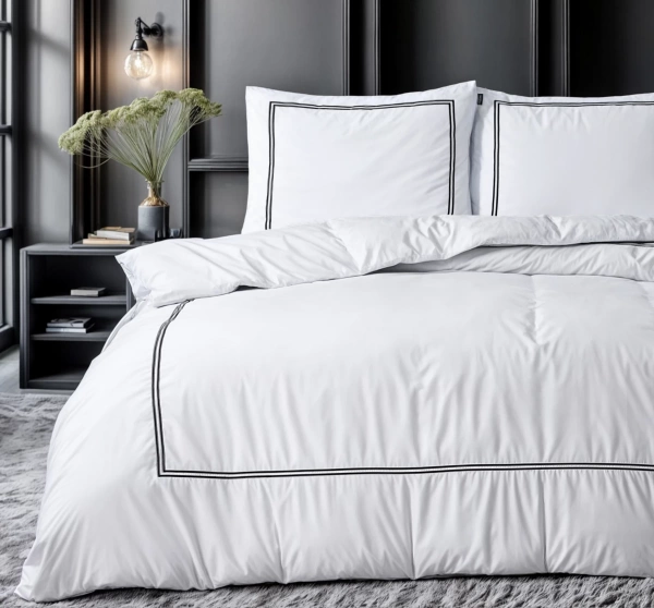 Elegantna bijela posteljina 140x200/220 Brata White