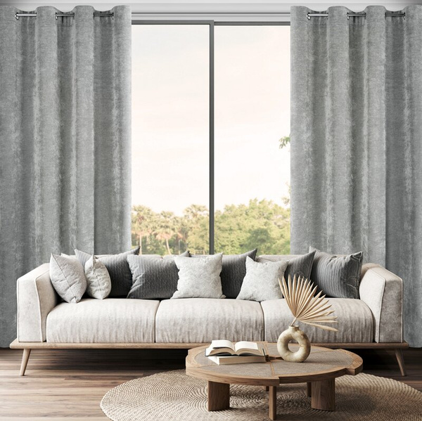 Zavjesa sa šenil strukturom 140x250 cm s rupicom - NESKA