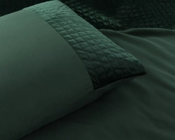 Luksuzna posteljina 240x220 mikroperkal s baršunastim ukrasom Velvet