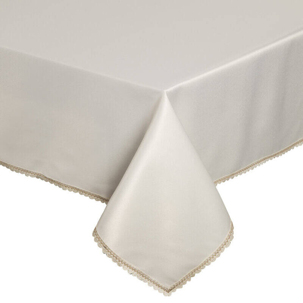Stolnjak 140x220 s ukrasom izvezenim u boji šampanjca Lace