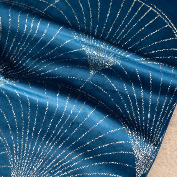 Baršunasti nadstolnjak 35x140 s velikim art deco lepezastim uzorkom Blink 14