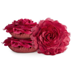 Okrugla jastučnica promjera 40 cm s ukrasnim 3D cvijetom FLORES 6