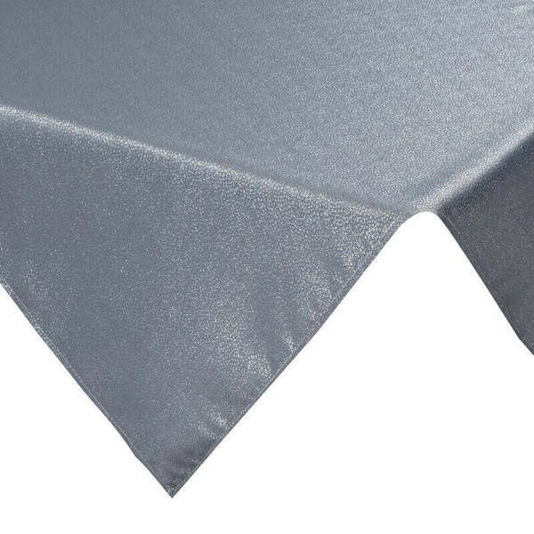 Sivi stolnjak ukrašen sjajnim, nježnim uzorkom, otporan na mrlje 85x85 Edna