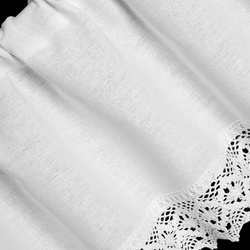 Zavjesa CLARIE na traci 150x30 cm bijela