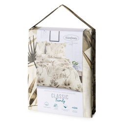 CLASSIC FAMILY set posteljine 220x200 od ranforce pamuka ukrašen cvjetnim printom Nina
