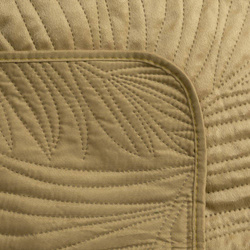 Baršunasti pokrivač prošiven metodom vrućeg prešanja s uzorkom palminog lišća 170x210 Luiz 4