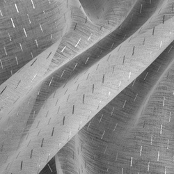 Zavjesa od svijetlog etamina sa srebrnim printom 300x250 cm Loara