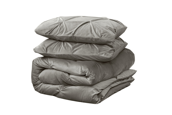 Baršunasta posteljina 200x200/220, mekana ukrašena prošivom romba Pintuck Velvet