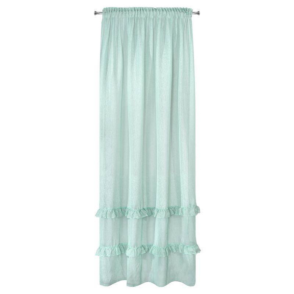 Mint zavjesa s volanima na dnu 140x270 s trakom Lorena