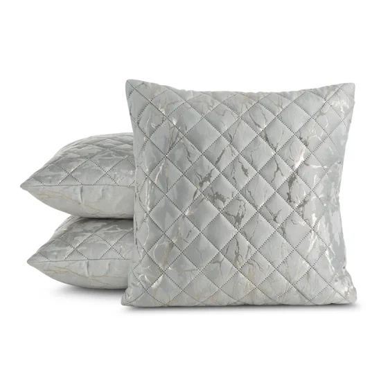 Dekorativna jastučnica 45x45 BLINK 44 izrađena od baršuna, prošivena metodom vrućeg prešanja, ukrašena sjajnim mramornim printom