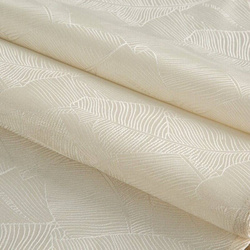 Krem nadstolnjak 40x140 sa jacquard uzorkom listova banane Isla