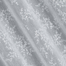 Zavjesa od svijetlog etamina u eko stilu s printom nježnih grančica 140x250 cm Amber