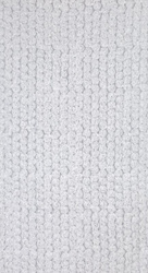 Bijela šifonska zavjesa ukrašena 3D ružama 140x270 cm traka - ROSES 6 Eva Minge