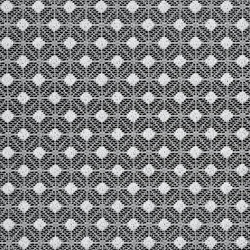 Bijela zavjesa s finim geometrijskim uzorkom, 140x270 cm, ALAYA 