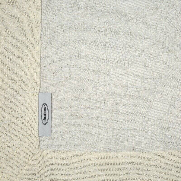 Nadstolnjak 40x180 s nježnim uzorkom lišća od tkanine protkane zlatnim nitima i elegantnom duplom trakom Lilian