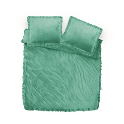 Baršunasta posteljina s volanima 200x220, mekana i topla Velvet Ruffles