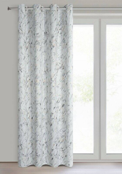 Gotova zavjesa za zamračivanje 140x250 ukrašena mramornim tiskom Sancy 