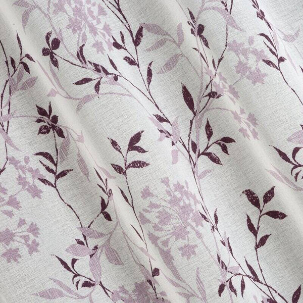 Poluprozirna zavjesa 140x250 od svijetlog mat etamina sa printom cvijeća 140x250 cm Fiona