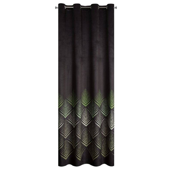 Zavjesa 140x250 od baršuna ukrašena geometrijskim uzorkom Angelina Zavjesa 140x250  ANGELINA baršunasta