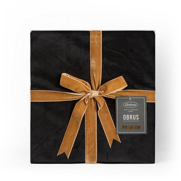 Stolnjak od glatkog baršuna s ukrasnom trakom 145x180 Velvet