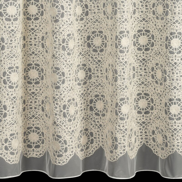 Zavjesa od peruanske tkanine ukrašena aplikacijom 140x250 cm - LIZA