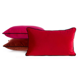 Baršunasti jastuk 30 x 50 cm s kontrastnim rubom GAJA 3