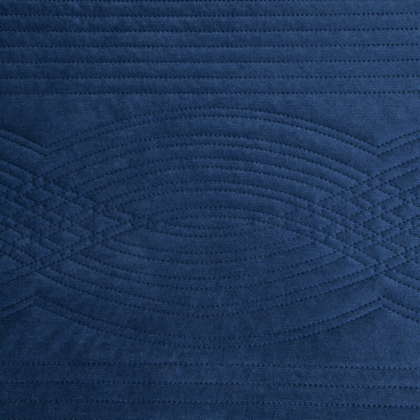 Prekrivač od ​​baršuna 170x210 cm, prošiven vrućim prešanjem s geometrijskim uzorkom - VELVET2