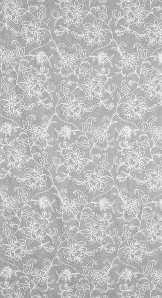 Zavjesa od tkanine prirodnog izgleda ukrašena šenil vezom, 140x250 cm - LILY