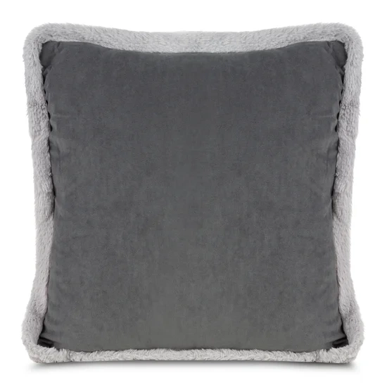Božićna jastučnica sa stranama obrubljenim krznom 45x45