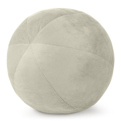 Ukrasni jastuk, kugla O 24 cm od baršuna s kontrastnim rubom Gaja  