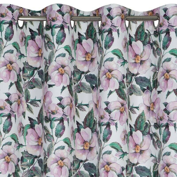 Zavjesa 140x250 za zamračivanje SIMONA s modernim printom rascvjetale divlje ruže