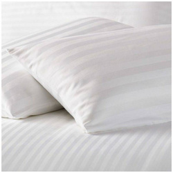 Damastna hotelska jastučnica 40x60 bijela 2 cm pruga 145 g./m2