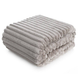 Flano deka 220x200 ukrašena reljefnim uzorkom s 3D efektom SOFT