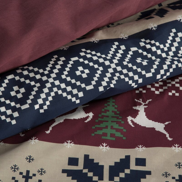 Božićna posteljina 140x200 cm, ranforce pamuk