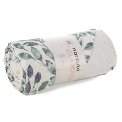 Lagani prekrivač s printom zelenih grančica 200x220 CLARISSA