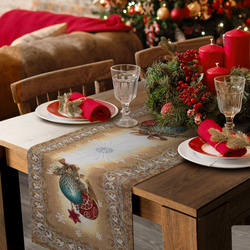 Tapiserijski nadstolnjak 40x100 cm ukrašen božićnim motivom