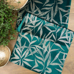 Baršunasti nadstolnjak s nježnim svijetlozlatnim grančicama 35 x 140 Blink 15 