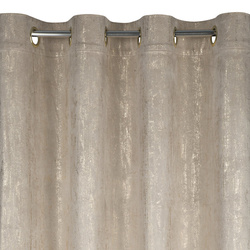 Baršunasta zavjesa 140x250 ukrašena zlatnim uzorkom i zlatnim ušicama - DARA