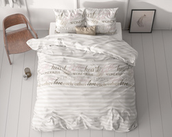 Set posteljine 140x200/220 od mikrovlakana sa čistim printom, nije potrebno glačanje