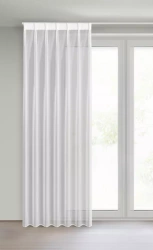 Zavjesa od glatkog mat voala 80x270 cm FLEX 1:1,5 - Lucy