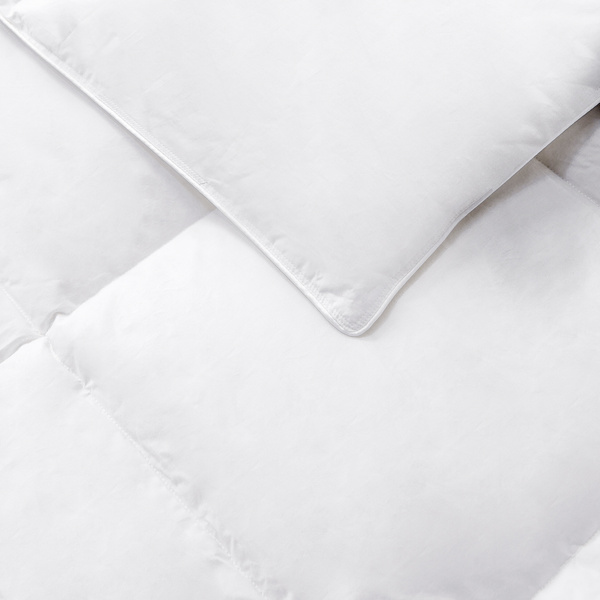 Cjelogodišnji dvodijelni poplun od paperja i perja 240x220 bijeli  Luna 300 + 200 gr/m2 