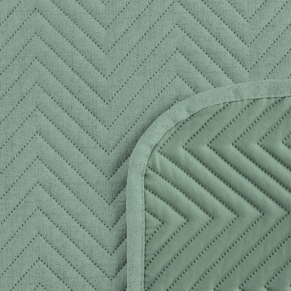 Prekrivač s lanenom strukturom prošiven metodom vrućeg prešanja u geometrijskom uzorku 170x210