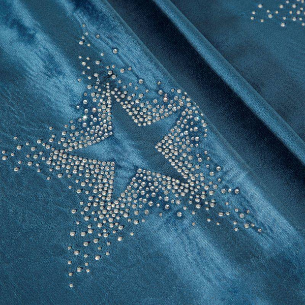 Božićni baršunasti stolnjak ukrašen sjajnim cirkonima 40x140 Ilona