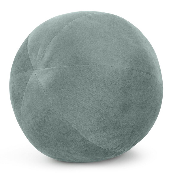 Ukrasni jastuk, kugla O 24 cm od baršuna s kontrastnim rubom Gaja  