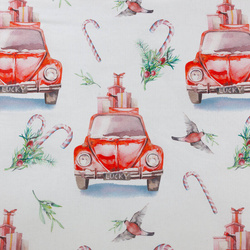 Božićna posteljina s printom božićnih bombona 220x200 mikrovlakno Candy