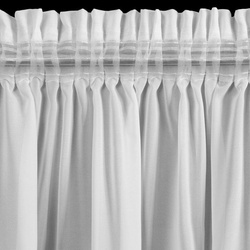 Bijela mrežasta zavjesa ukrašena 3D aplikacijom ruže, 140x270 cm - traka ROSES3 - Eva Minge